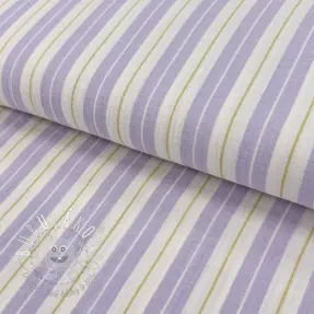 Dvojitá gázovina/mušelín YARN DYED Line purple