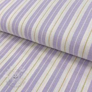 Dvojitá gázovina/mušelín YARN DYED Line purple