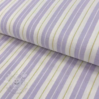 Dvojitá gázovina/mušelín YARN DYED Line purple