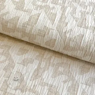 Bavlnená látka s ľanom JACQUARD Abstarct natural