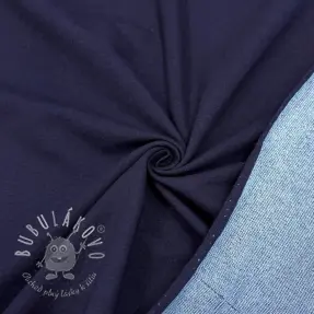 Teplákovina DENIM indigo blue
