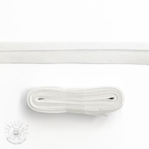 Lemovací prúžok bavlna - 3 m white Lemovací prúžok bavlna - 3 m white