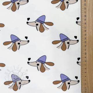 Teplákovina Dogs and hearts off white