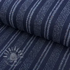 JEANS DENIM JACQUARD Disstresse stripes indigo