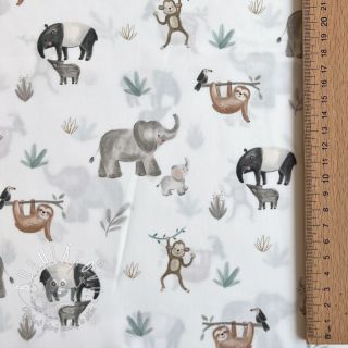 Bavlnená látka Safari off white digital print
