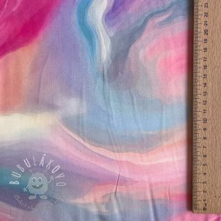 Viskóza SATIN Illusion pink digital print