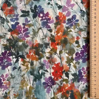 Viskóza SATIN Flowie Kin off white digital print