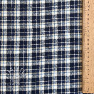 Bavlnená látka YARN DYED CHECK BRUSHED Silva design B