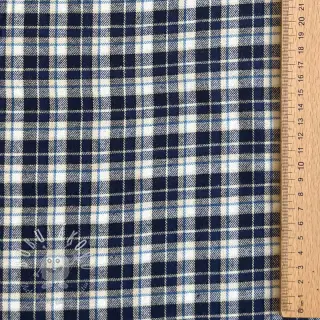 Bavlnená látka YARN DYED CHECK BRUSHED Silva design B