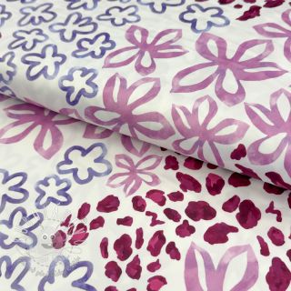 Satén ROYAL MICRO Abstarct white