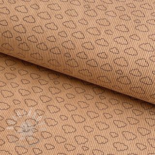 Menčester STRETCH Little clouds sand