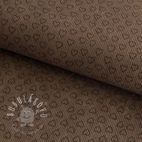Menčester STRETCH Little love taupe