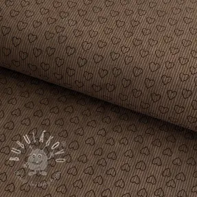 Menčester STRETCH Little love taupe