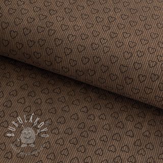 Menčester STRETCH Little love taupe