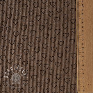 Menčester STRETCH Little love taupe