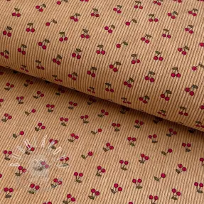 Menčester STRETCH Little cherry sand