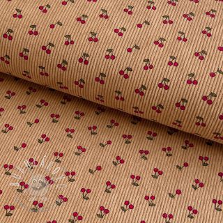 Menčester STRETCH Little cherry sand