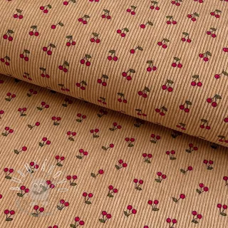 Menčester STRETCH Little cherry sand