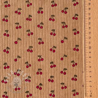 Menčester STRETCH Little cherry sand