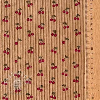 Menčester STRETCH Little cherry sand