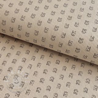 Menčester STRETCH Little bunny light sand