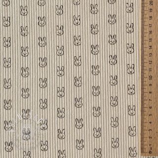 Menčester STRETCH Little bunny light sand