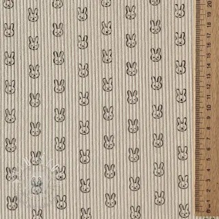 Menčester STRETCH Little bunny light sand