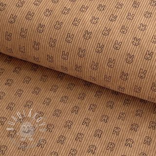 Menčester STRETCH Little bunny sand