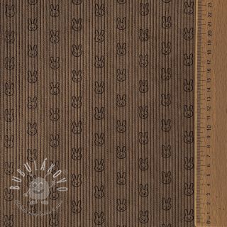 Menčester STRETCH Little bunny taupe