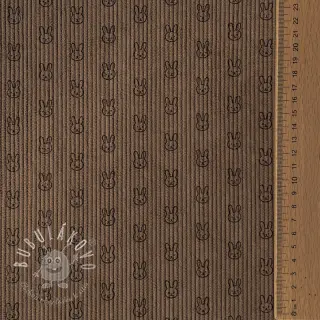 Menčester STRETCH Little bunny taupe