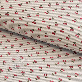 Menčester STRETCH Little cherry light sand