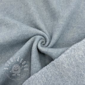 Kabátovina PRATO wool light blue melange