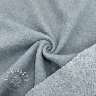 Kabátovina PRATO wool light blue melange