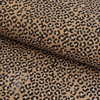 Menčester STRETCH Little Leopard sand