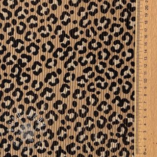 Menčester STRETCH Little Leopard sand