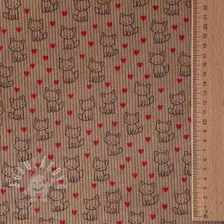 Menčester STRETCH Little foxes sand