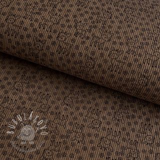 Menčester STRETCH Little deer taupe
