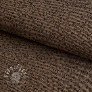 Menčester STRETCH Little deer taupe