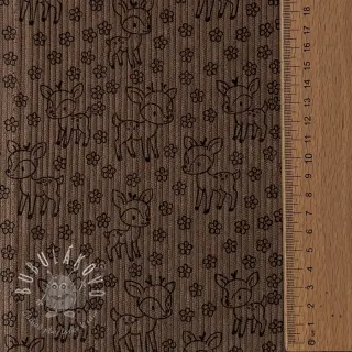 Menčester STRETCH Little deer taupe