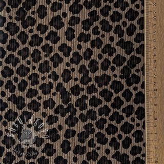 Menčester STRETCH Little Leopard taupe