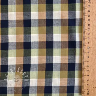 Bavlnená látka YARN DYED Square pickle