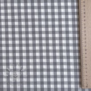 Bavlnená látka Check grey