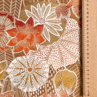 Dekoračná látka jacquard Opium allover peanut