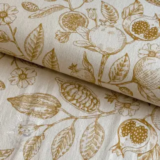 Dekoračná látka RUSTIC VINTAGE PRINT Granata peanut