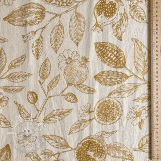 Dekoračná látka RUSTIC VINTAGE PRINT Granata peanut