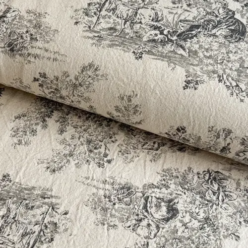 Dekoračná látka RUSTIC VINTAGE PRINT Gabrielle fusian
