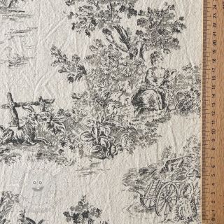 Dekoračná látka RUSTIC VINTAGE PRINT Gabrielle fusian
