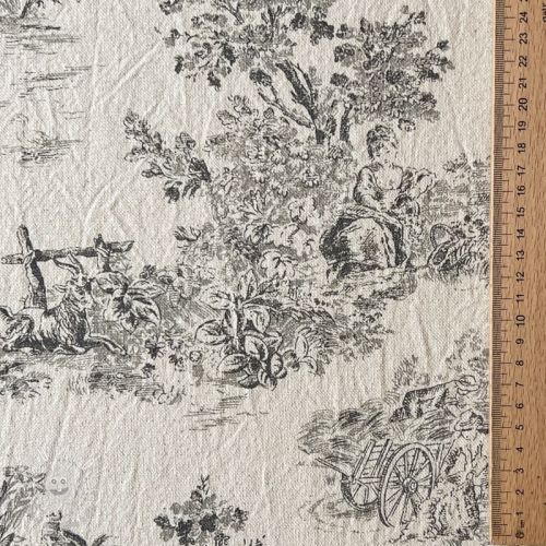 Dekoračná látka RUSTIC VINTAGE PRINT Gabrielle fusian