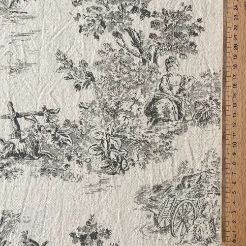 Dekoračná látka RUSTIC VINTAGE PRINT Gabrielle fusian