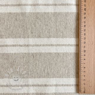 Dekoračná látka jacquard LINEN LOOK Etretat lin